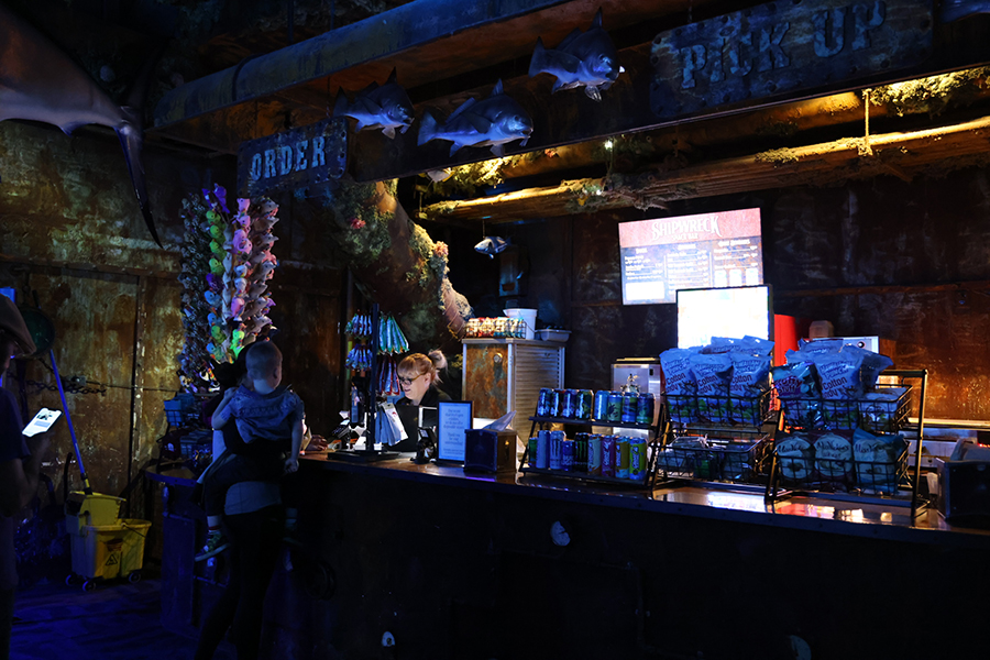 Guests at the Shipwreck Snack Bar